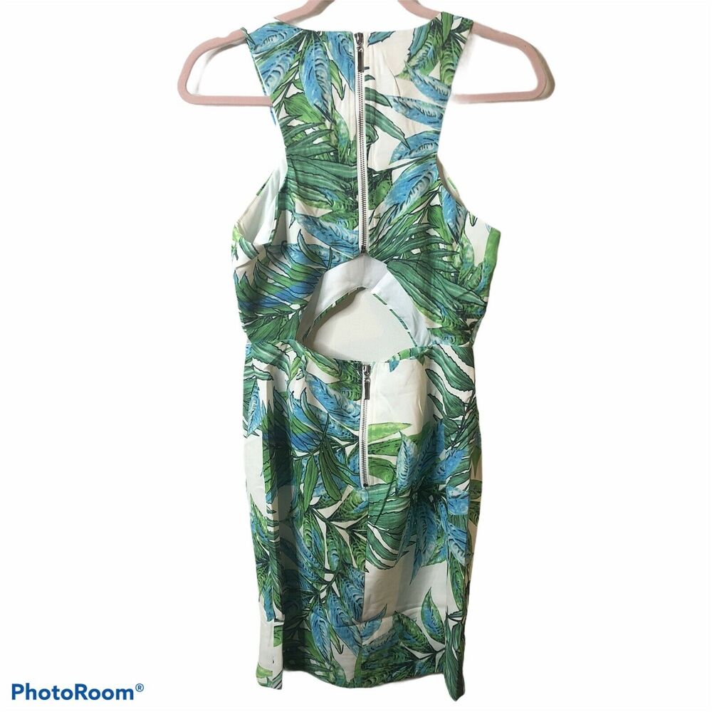 Lucy Paris White Tropical print cut out dress - Picture 4 of 8
